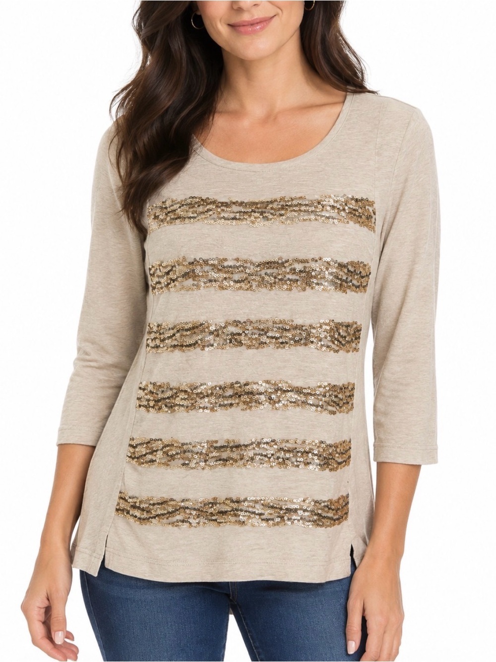 Preowned Chico’s women’s long sleeve shirt size 1